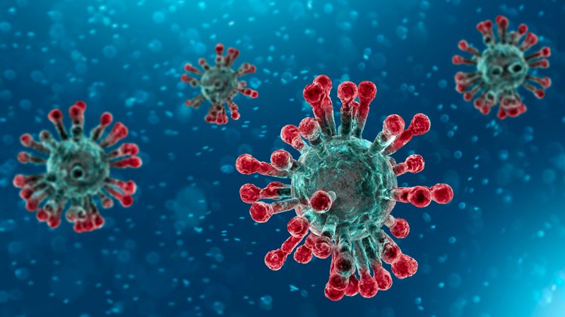 image of corona virus on molecular level
