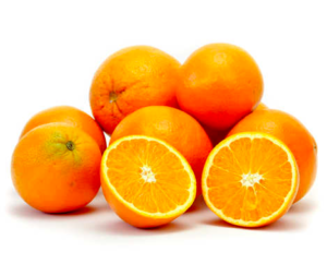 Healthy food for teeth and braces, oranges